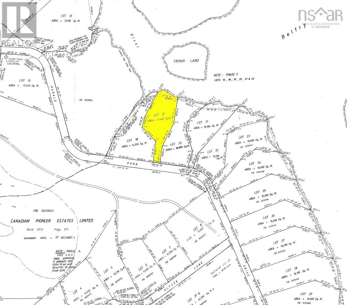 LOT 19 Harald Born Drive, belfry lake, Nova Scotia