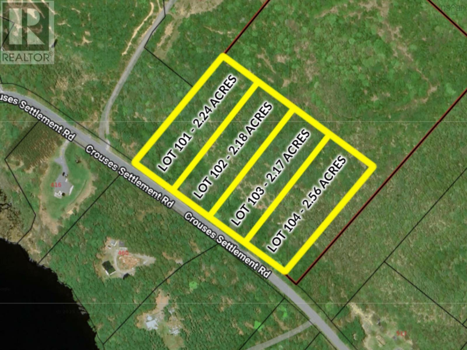 Lot 101 Crouses Settlement Road, Crouses Settlement, Nova Scotia  B0J 2C0 - Photo 2 - 202519474
