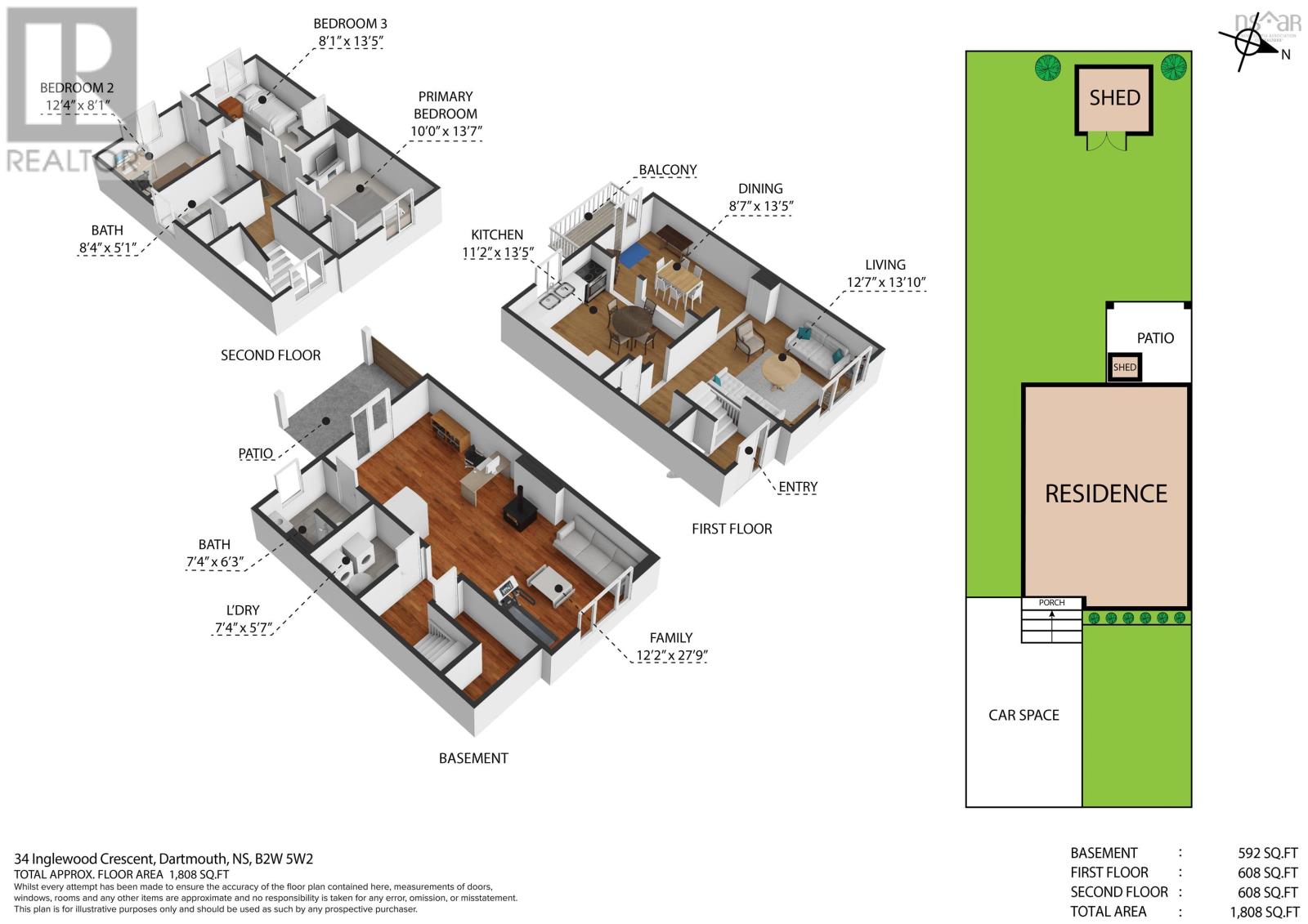 34 Inglewood Crescent, Dartmouth, Nova Scotia  B2W 5W2 - Photo 4 - 202602553