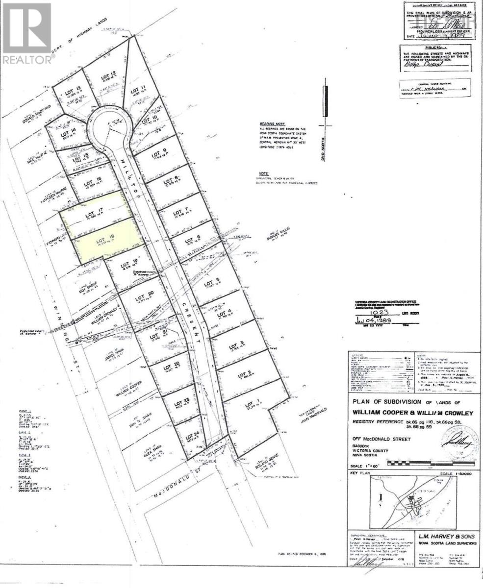 Lot 18 Hilltop Crescent, baddeck, Nova Scotia
