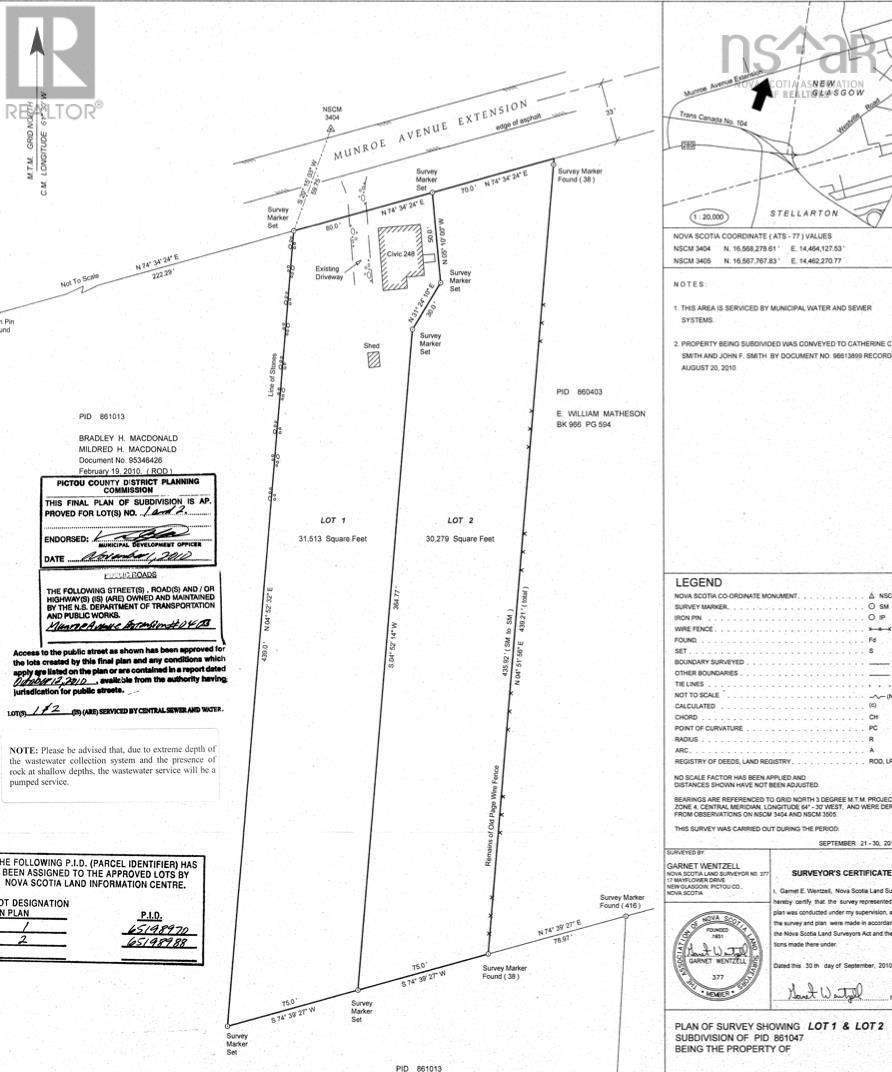 Lot Munroe Avenue Extension, Westville Road, Nova Scotia  B2H 4C5 - Photo 2 - 202616059