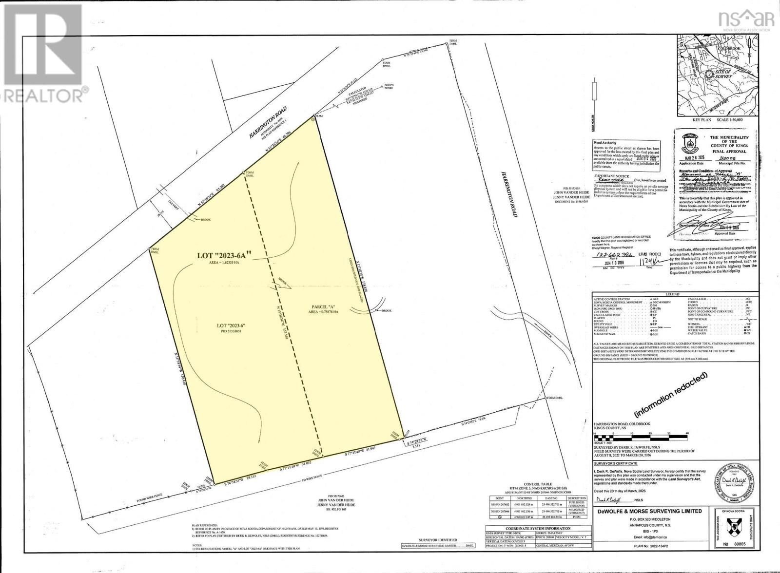 Lot 2023-6a Harrington Road, Coldbrook, Nova Scotia  B4R 1C1 - Photo 2 - 202616959